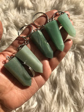 One Green Aventurine Point keychain
