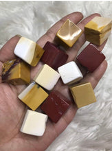 One Colorful mookite jasper cube