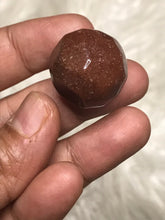 One 20-22mm Red aventurine  Faceted Sphere