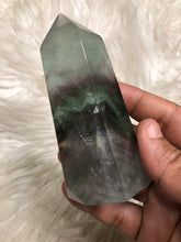 Large Green Blue fluorite Point -1