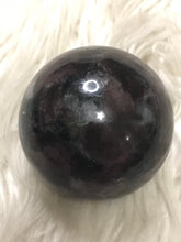 Large Astrophyllite With Garnet Sphere  -3