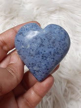 One Blue Dumortierite Heart 4