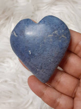 One Blue Dumortierite Heart 7