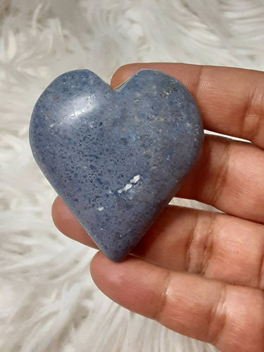 One Blue Dumortierite Heart 8