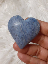 One Blue Dumortierite Heart 9