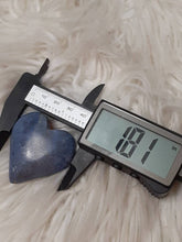 One Blue Dumortierite Heart 11