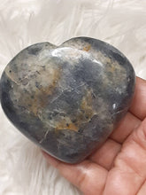 One Large Iolite Heart 1