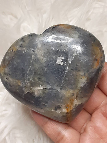 One Large Iolite Heart 2