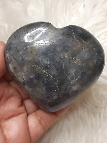 One Large Iolite Heart 3