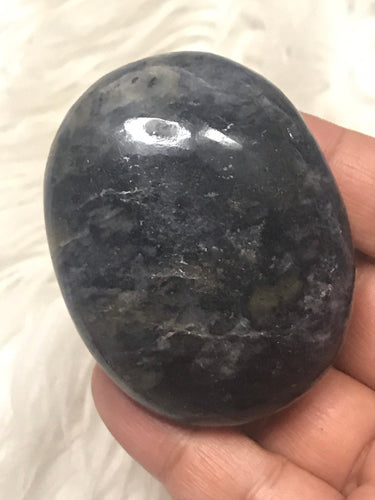 One Large Iolite Palmstone 2