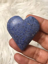 One Blue Dumortierite Heart 2