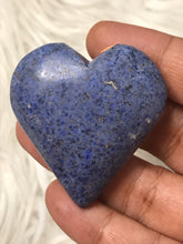 One Blue Dumortierite Heart 2