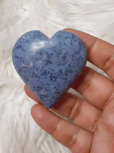 One Blue Dumortierite Heart 4