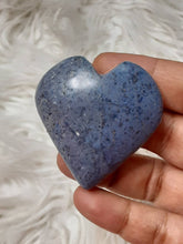 One Blue Dumortierite Heart 6