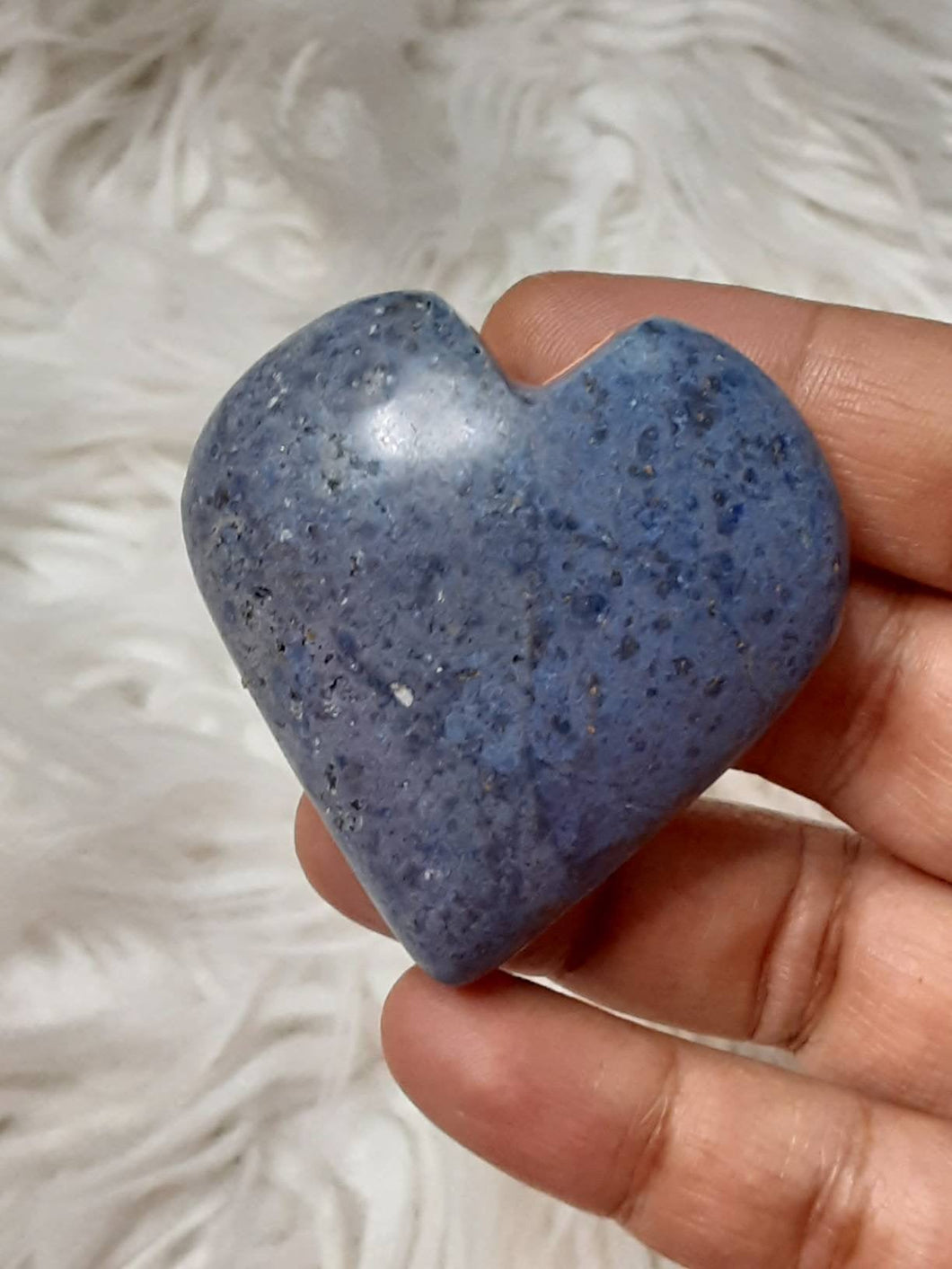 One Blue Dumortierite Heart 6