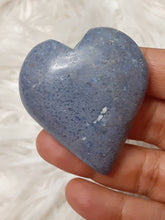 One Blue Dumortierite Heart 8