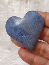 One Blue Dumortierite Heart 11