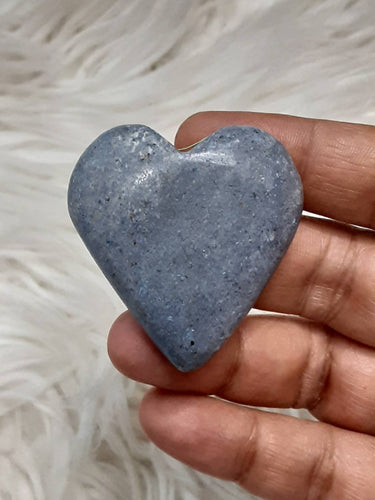 One Blue Dumortierite Heart 14