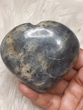 One Large Iolite Heart 1