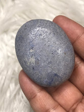 One Blue Dumortierite Palmstone 6