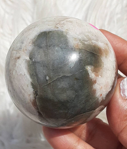 RARE large Polarity Moonstone sphere 2