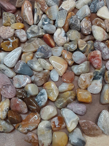 One Ounce Of Crazy Lace Agate Nuggets