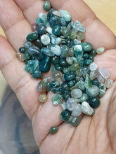 Moss agate Chips -One ounce
