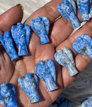 One Blue lazulite In Quartz Angel - 1 “ Inch