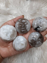 One  Rainbow Moonstone Moon 40 - 45mm