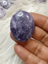 One lepidolite worry stone
