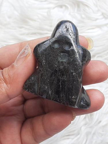 One black tourmaline Ghost around 1.75 inch Tall