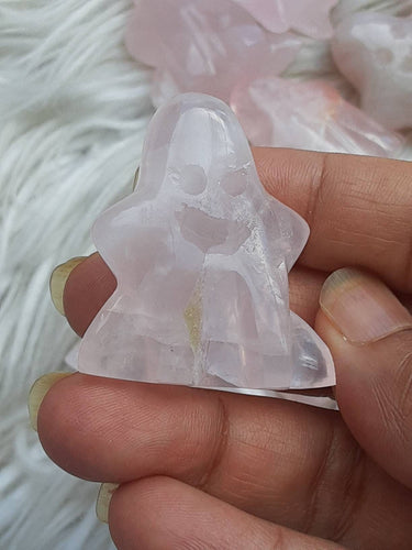 One Rose Quartz Ghost around 1.3 inch Tall