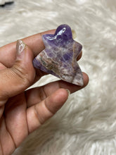 One Purple Chevron Amethyst Ghost around 1.3 inch Tall
