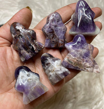 One Purple Chevron Amethyst Ghost around 1.3 inch Tall