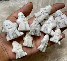One White Howlite Ghost around 1.3 inch Tall