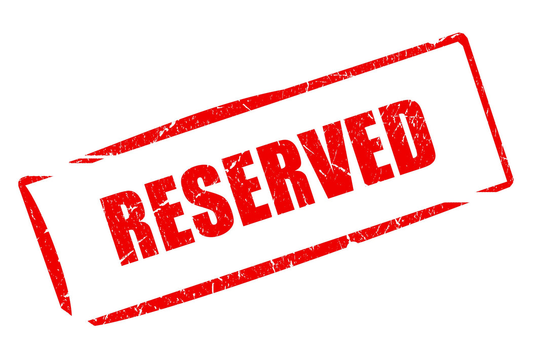 Reserved listing for jeff