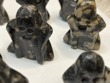 One variolite jasper ghost 2 inch Tall