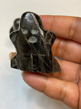 One black tourmaline Ghost around 2 inch Tall