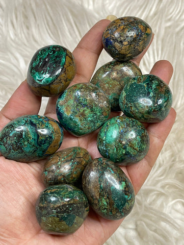 Azurite Malachite Tumbles - One Tumble NEW STOCK