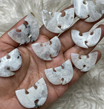 Rainbow Moonstone eagle with wings open cabs