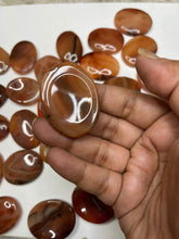 Red carnelian thumbstone 100% natural - one