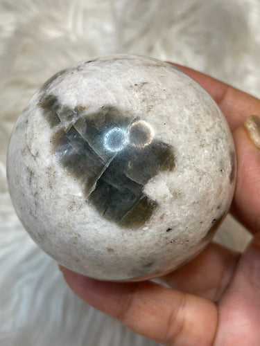 RARE large Polarity Moonstone sphere 8