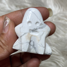One White Howlite Ghost around 1.3 inch Tall
