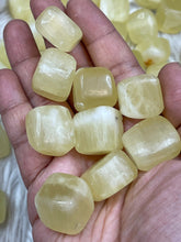 Yellow Calcite Tumbled Stone - One