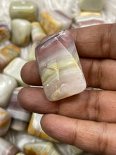 Pink Banded Onyx Tumbled Stone - One