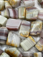Pink Banded Onyx Tumbled Stone - One
