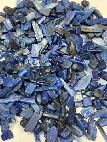 Kyanite blades Tumbled Chips - One Ounce