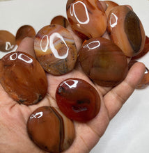 Red carnelian thumbstone 100% natural - one