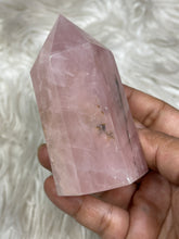 Pink Rose quartz point 1