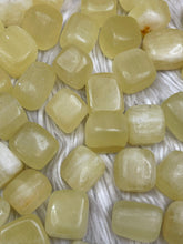 Yellow Calcite Tumbled Stone - One